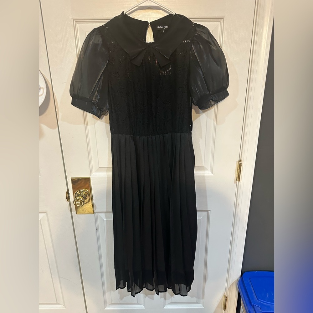 Sister Jane Wednesday Addams Gothic Victorian Black Dress